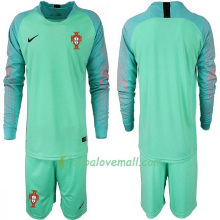 Levné Portugalsko Brankářské Dětské Fotbalové dresy MS 2018 Dlouhý Rukáv